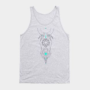 astronaut-symbol-lineart-print Tank Top